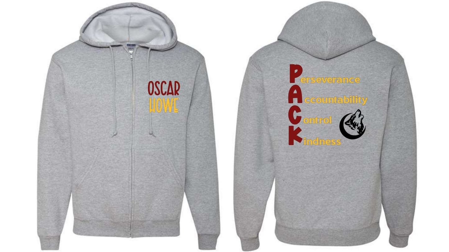 Coyote Full Zip Sweatshirt