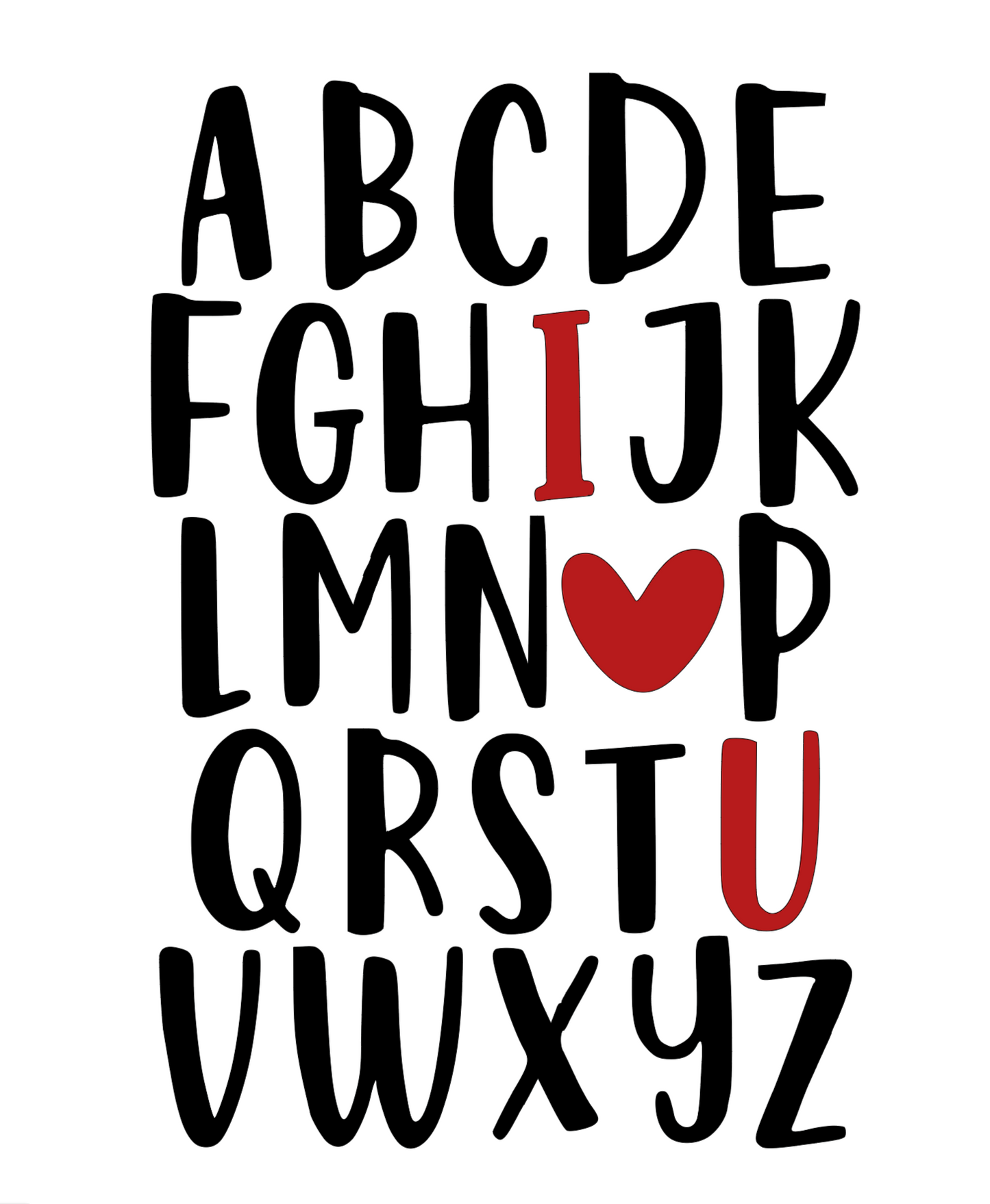 Valentine's Alphabet