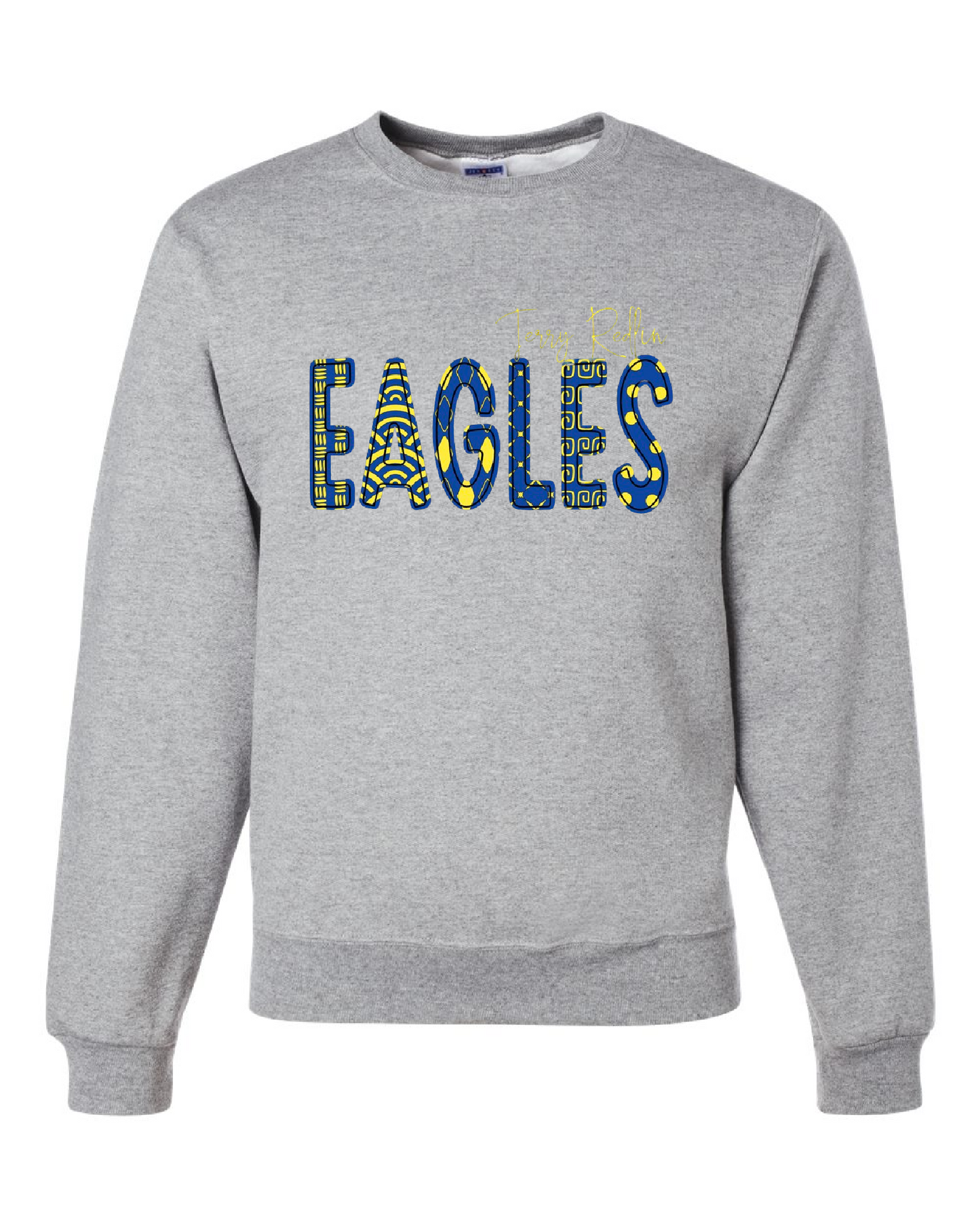Eagles Patchwork Design Crewneck