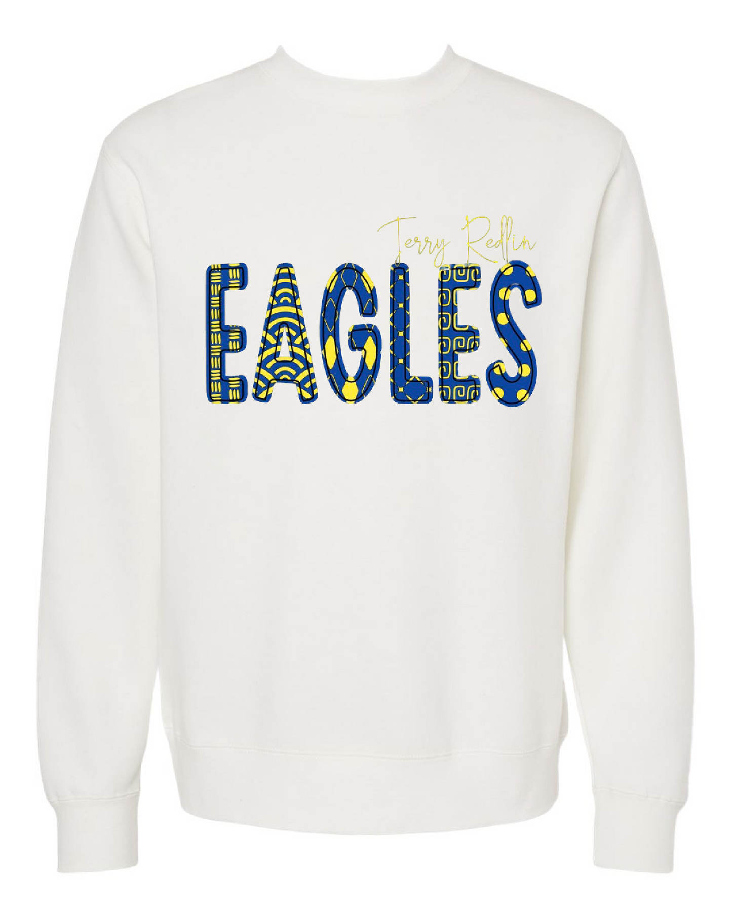 Eagles Patchwork Design Crewneck