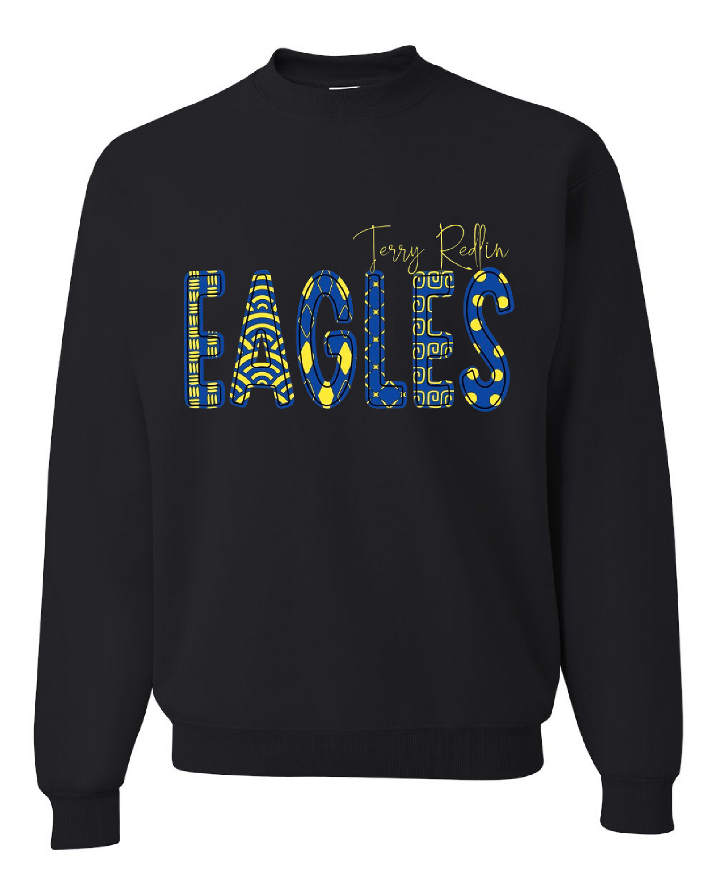 Eagles Patchwork Design Crewneck