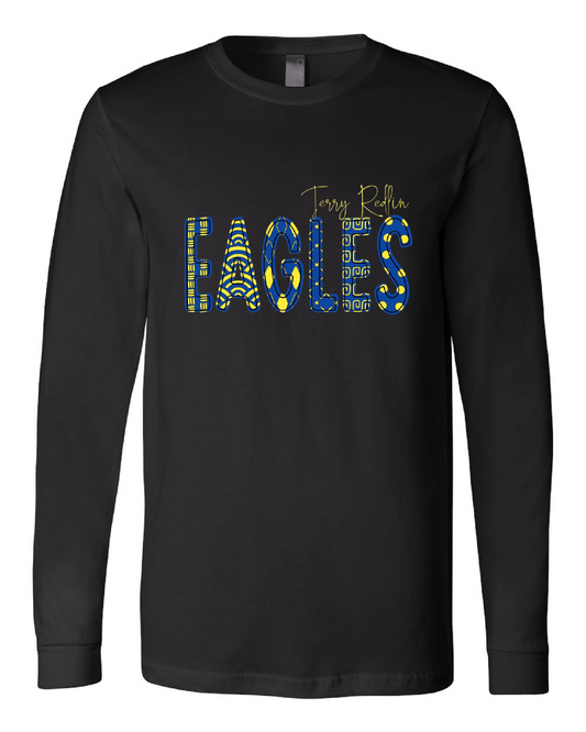 Eagles Patchwork Design Long Sleeve