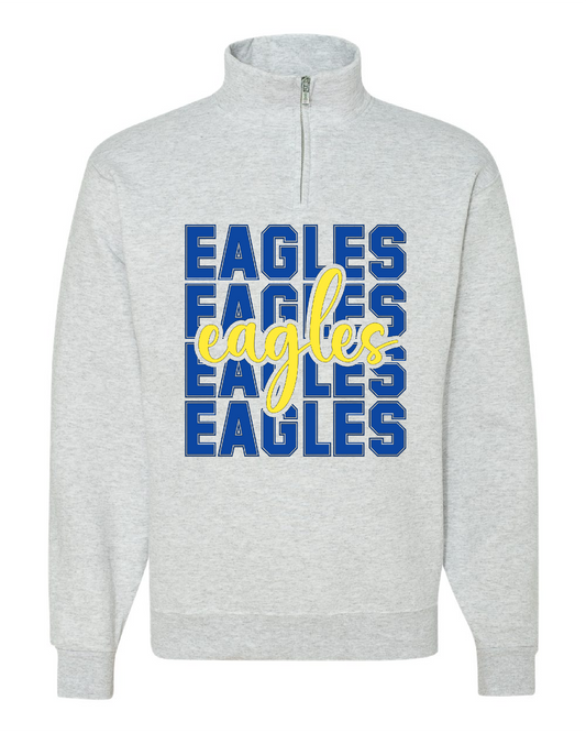 Eagles x4 1/4 zip GREY